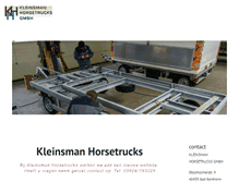 Tablet Screenshot of kleinsman-horsetrucks.com